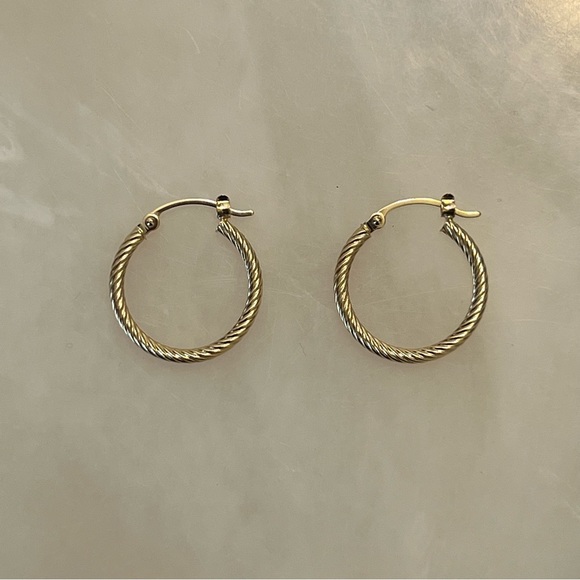 Jewelry - 14k Twisted Hoop Earrings
